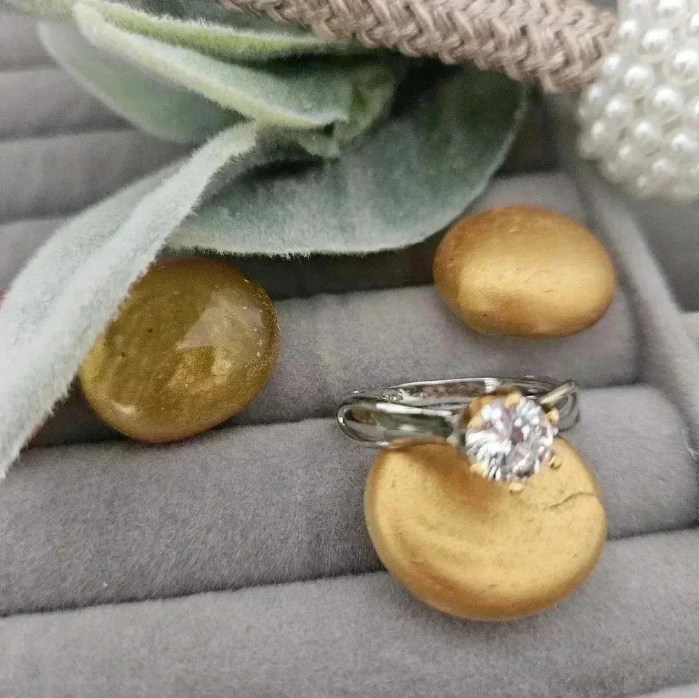 1k classic six claw Moissanit, ring  925 sterling silver. - Picture 3 of 4